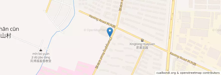 Mapa de ubicacion de 优山美地菜市场 en چین, 南通市, 崇川区, 中兴街道.