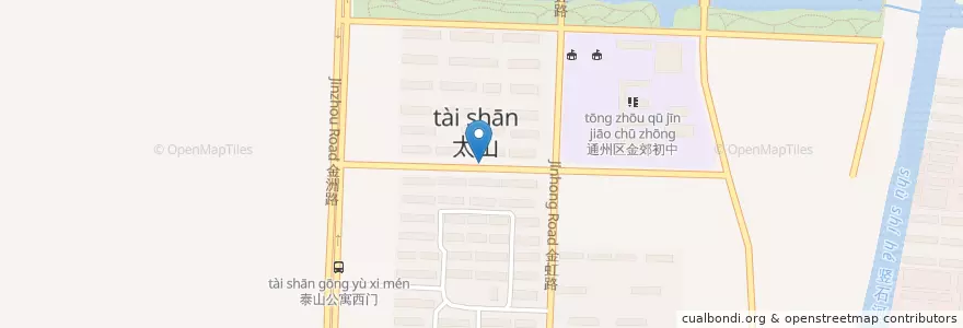 Mapa de ubicacion de 银河家园南门 en Cina, 南通市, 通州区, 金沙街道.