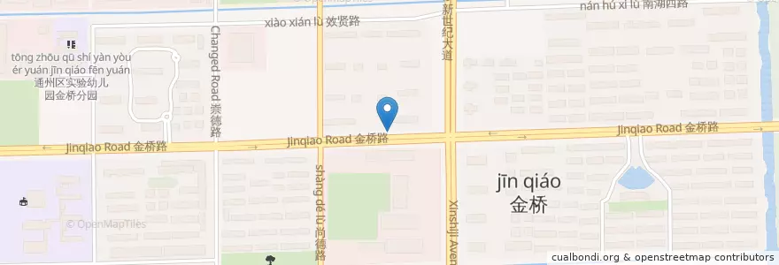 Mapa de ubicacion de 金色城品 en الصين, 南通市, 通州区, 金新街道.