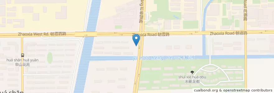 Mapa de ubicacion de 江海艺墅 en چین, 南通市, 通州区, 金新街道.