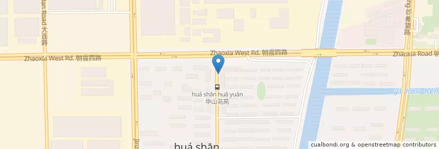 Mapa de ubicacion de 华山花苑 en Китай, 南通市, 通州区, 金新街道.