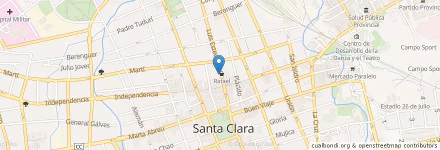 Mapa de ubicacion de La Aldaba en 쿠바, Villa Clara, Santa Clara, Ciudad De Santa Clara.