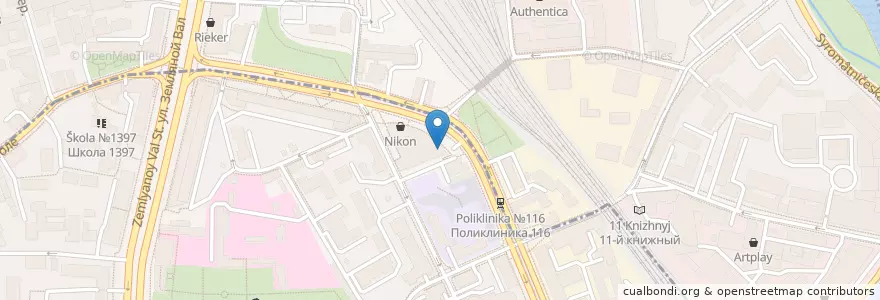 Mapa de ubicacion de Phill's en Russland, Föderationskreis Zentralrussland, Moskau, Zentraler Verwaltungsbezirk, Rajon Basmanny, Таганский Район.