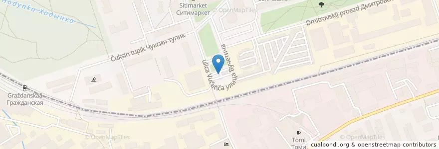 Mapa de ubicacion de ЕКА en 俄罗斯/俄羅斯, Центральный Федеральный Округ, Москва, Северный Административный Округ.