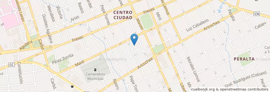 Mapa de ubicacion de Plaza de la Marqueta en 쿠바, Holguín, Holguín.