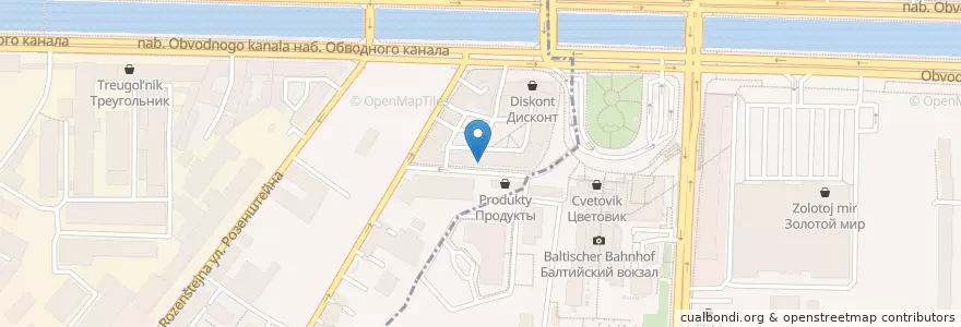 Mapa de ubicacion de Рубенс en Rusia, Северо-Западный Федеральный Округ, Óblast De Leningrado, San Petersburgo, Адмиралтейский Район.