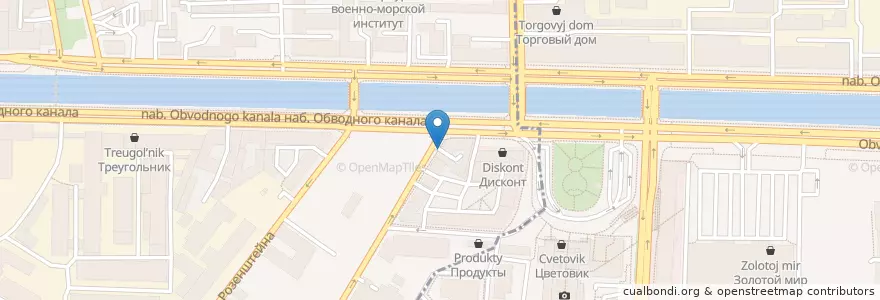 Mapa de ubicacion de Печка en Rusland, Северо-Западный Федеральный Округ, Oblast Leningrad, Sint-Petersburg, Адмиралтейский Район.