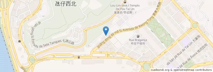 Mapa de ubicacion de KAFKA Sweets & Gourmandises 卡夫卡 en China, Cantão, Macau, Taipa, 珠海市, Nossa Senhora Do Carmo, Coloane, 香洲区, São Francisco Xavier.