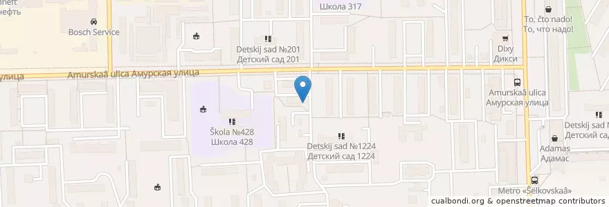 Mapa de ubicacion de Участковый пункт полиции en 俄罗斯/俄羅斯, Центральный Федеральный Округ, Москва, Восточный Административный Округ, Район Гольяново.