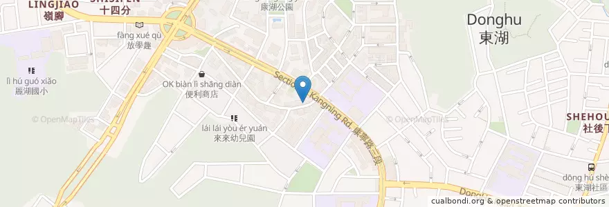 Mapa de ubicacion de 雍記小館 en Tayvan, 新北市, Taipei, 內湖區.
