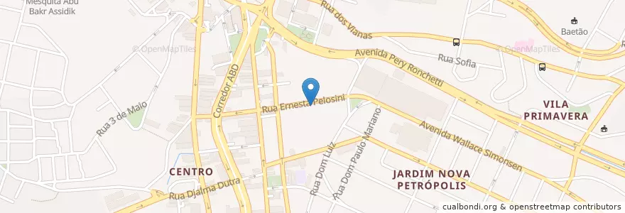 Mapa de ubicacion de Igreja do Nazareno en ブラジル, 南東部地域, サンパウロ, Região Geográfica Intermediária De São Paulo, Região Metropolitana De São Paulo, Região Imediata De São Paulo, São Bernardo Do Campo.