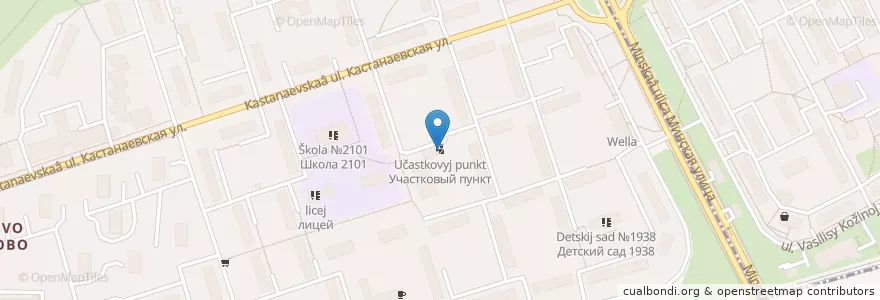 Mapa de ubicacion de Участковый пункт en Rusia, Distrito Federal Central, Москва, Западный Административный Округ, Район Фили-Давыдково.