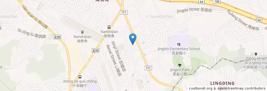 Mapa de ubicacion de 黃家麵線 en Taiwan, 新北市, 中和區.