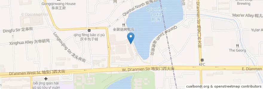 Mapa de ubicacion de 全聚徳烤鴨店 en China, Beijing, Hebei, Xicheng District.