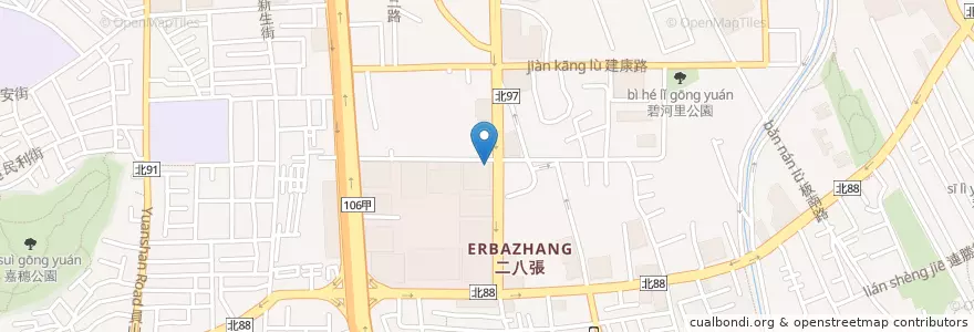 Mapa de ubicacion de 聯邦商業銀行 en 臺灣, 新北市, 中和區.
