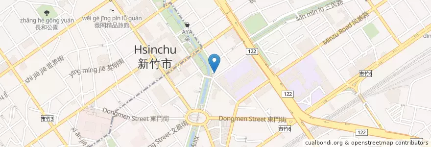 Mapa de ubicacion de Café Grazie en Taiwán, Provincia De Taiwán, Hsinchu, 東區.