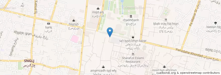 Mapa de ubicacion de رستوران مسلم en إیران, طهران, مقاطعة طهران, طهران, بخش مرکزی شهرستان تهران.