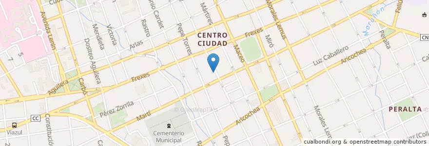 Mapa de ubicacion de Radio Angulo. en 쿠바, Holguín, Holguín.