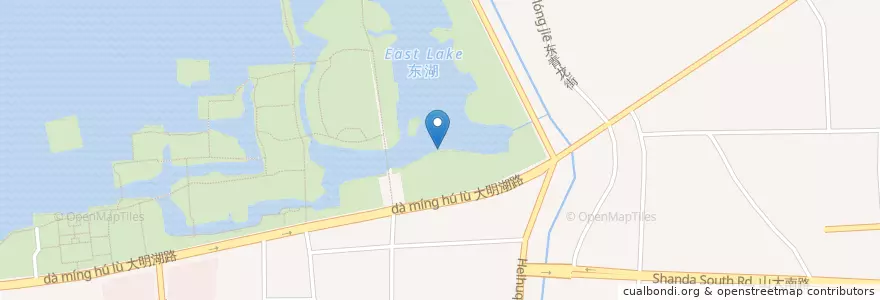 Mapa de ubicacion de 小东湖码头 en الصين, شاندونغ, 济南市, 历下区, 大明湖街道.
