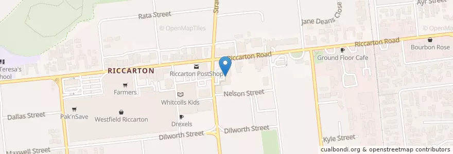 Mapa de ubicacion de Sasuke en Nouvelle-Zélande, Canterbury, Christchurch City, Halswell-Hornby-Riccarton Community.