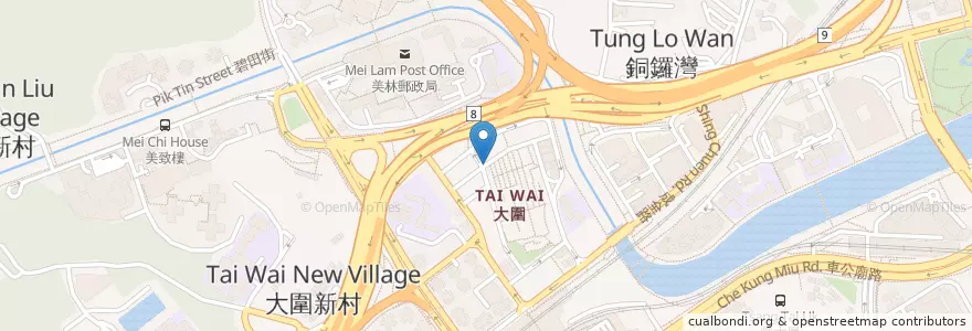 Mapa de ubicacion de 傅師傅甜品小食 en الصين, غوانغدونغ, هونغ كونغ, الأقاليم الجديدة, 沙田區 Sha Tin District.