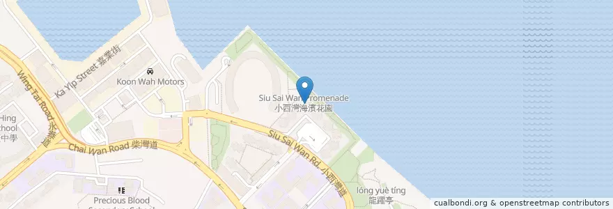 Mapa de ubicacion de 麥當勞 McDonald's en الصين, غوانغدونغ, هونغ كونغ, جزيرة هونغ كونغ, الأقاليم الجديدة, 東區 Eastern District.