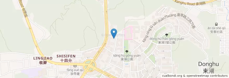 Mapa de ubicacion de Seeking café en Tayvan, 新北市, Taipei, 內湖區.