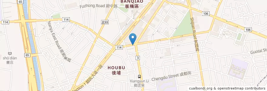 Mapa de ubicacion de 檸檬草 en Tayvan, 新北市, 板橋區.
