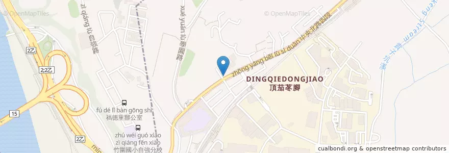 Mapa de ubicacion de 中央北路四段540巷口 en Taiwan, 新北市, Taipei.