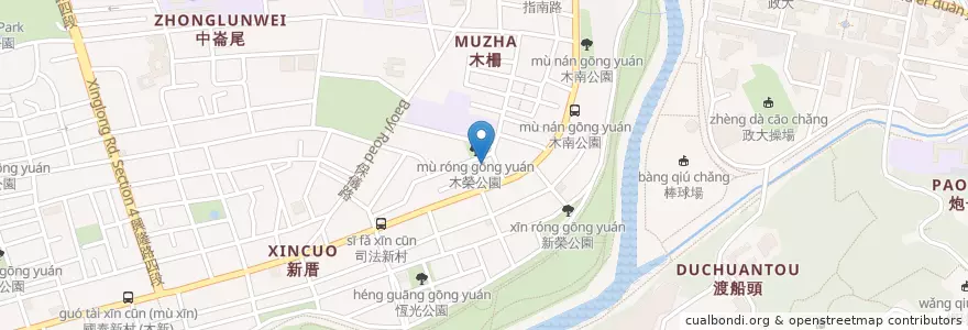Mapa de ubicacion de 永安藝文館-表演36房 en Tayvan, 新北市, Taipei, 文山區.