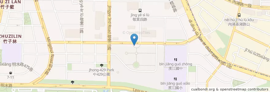 Mapa de ubicacion de 樂群二敬業四路口 en تایوان, 新北市, تایپه, 中山區.