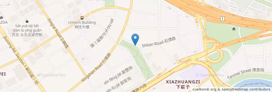 Mapa de ubicacion de 明美公園 en Tayvan, 新北市, Taipei, 內湖區.