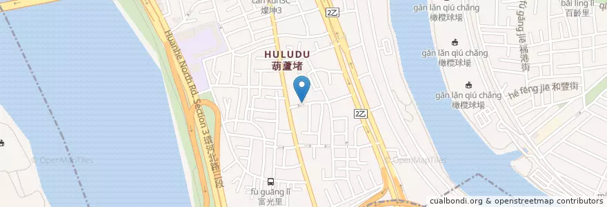 Mapa de ubicacion de 市立圖書館葫蘆堵分館 en Taiwán, Nuevo Taipéi, Taipéi, 士林區.