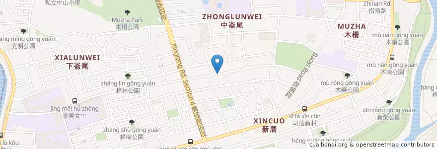 Mapa de ubicacion de 忠順區民活動中心 en Tayvan, 新北市, Taipei, 文山區.