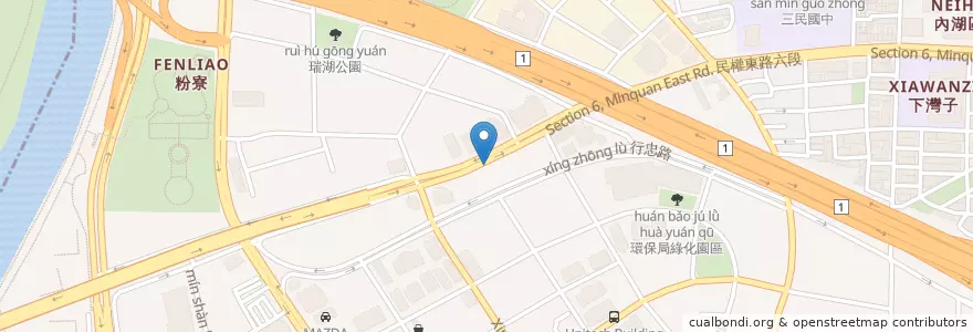 Mapa de ubicacion de 扶輪親恩公園 en Taiwan, 新北市, Taipei, 內湖區.
