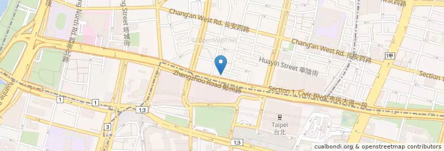 Mapa de ubicacion de 市民太原路口 en تايوان, تايبيه الجديدة, تايبيه.