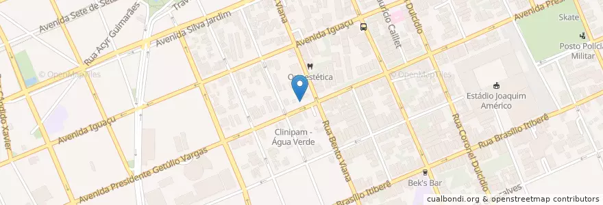 Mapa de ubicacion de Edna Estacionamento en Brezilya, Güney Bölgesi, Paraná, Região Geográfica Intermediária De Curitiba, Região Metropolitana De Curitiba, Microrregião De Curitiba, Curitiba.