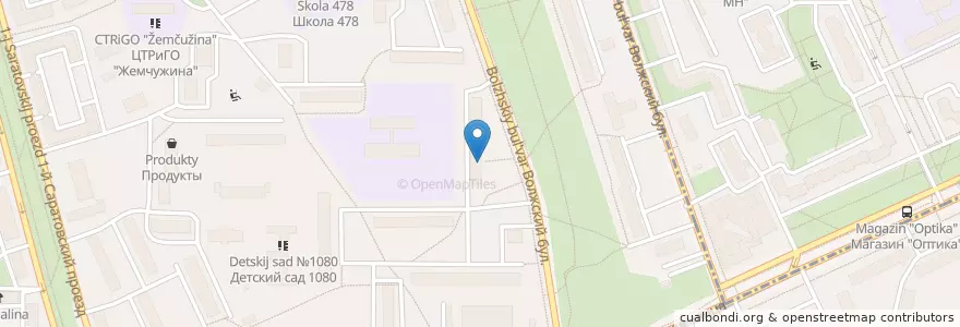 Mapa de ubicacion de Отделение связи №109125 en Russia, Central Federal District, Moscow, South-Eastern Administrative Okrug, Tekstilshchiki District.