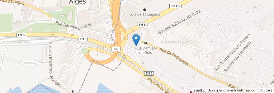 Mapa de ubicacion de Sushi at Home en Portugal, Aire Métropolitaine De Lisbonne, Lisbonne, Grande Lisboa, Lisbonne, Belém.