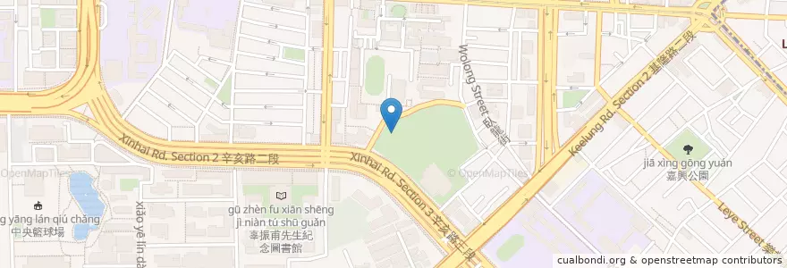 Mapa de ubicacion de 地下停車場 en Taiwan, 新北市, Taipei, 大安區.