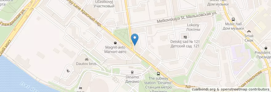 Mapa de ubicacion de детский травмпункт en روسيا, منطقة فيدرالية أورالية, أوبلاست سفردلوفسك, بلدية يكاترينبورغ.