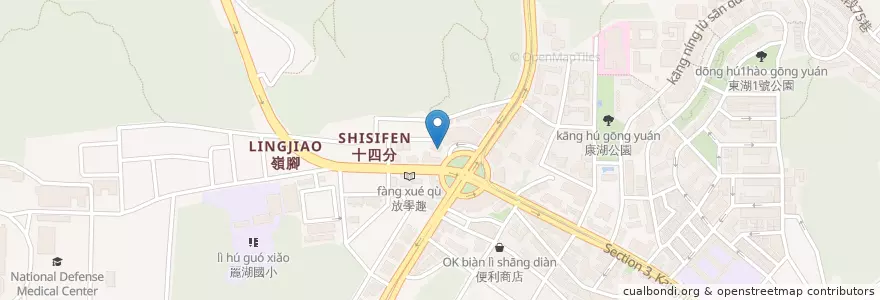 Mapa de ubicacion de 馳走屋 en Taiwan, New Taipei, Taipei, Neihu District.