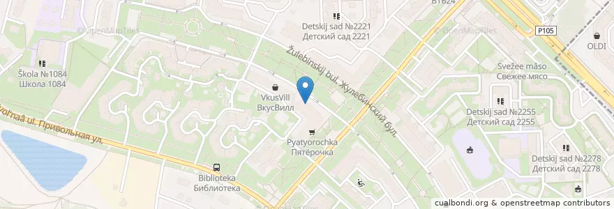 Mapa de ubicacion de Домино’c Пицца en Россия, Центральный Федеральный Округ, Москва, Юго-Восточный Административный Округ.