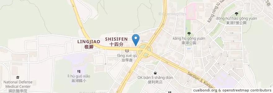 Mapa de ubicacion de Ryan's 都會潛艇堡 en 臺灣, 新北市, 臺北市, 內湖區.
