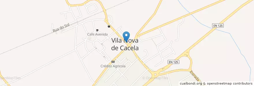 Mapa de ubicacion de Café Maizum en پرتغال, Algarve, Algarve, فارو, Vila Real De Santo António, Vila Nova De Cacela.
