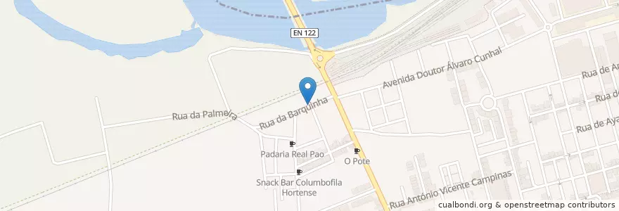 Mapa de ubicacion de Bar JB (Hortas) en البرتغال, الغرب, الغرب, فارو, فيلا ريال دي سانتو أنطونيو, فيلا ريال دي سانتو أنطونيو.