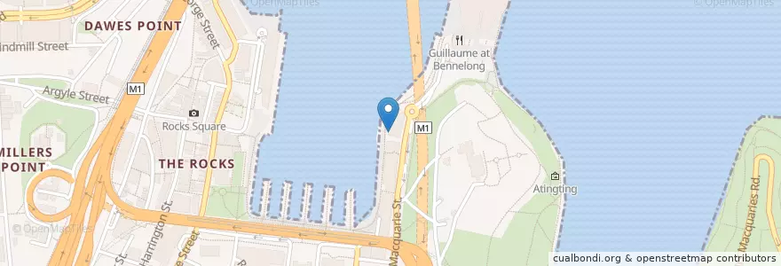 Mapa de ubicacion de The East en Австралия, Новый Южный Уэльс, Sydney.