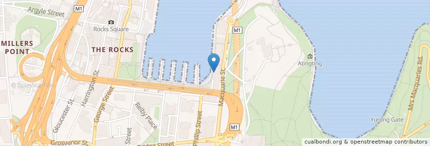 Mapa de ubicacion de Baskin Robbins en Austrália, Nova Gales Do Sul, Council Of The City Of Sydney, Sydney.