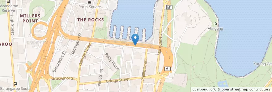 Mapa de ubicacion de Quick Bites en Australien, Neusüdwales, Council Of The City Of Sydney, Sydney.