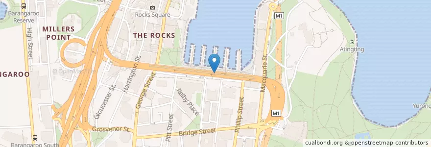 Mapa de ubicacion de Hungry Jacks en Australien, Neusüdwales, Council Of The City Of Sydney, Sydney.